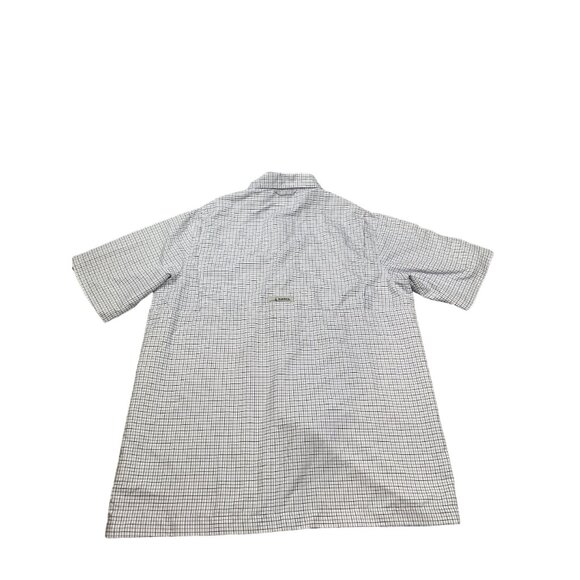 Habit Men's Medium Dockside Check Black-Colony Blue Short Sleeve Shirt - Picture 2 of 10